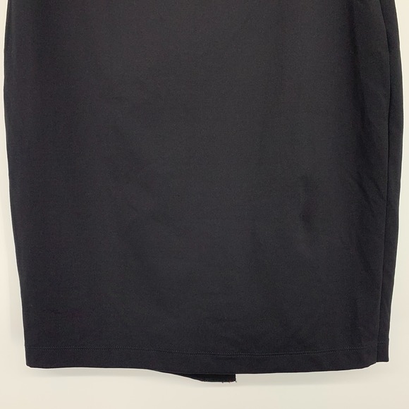 Fila Skirt Womens XS Black Red Asymmetrical Knit Stretch Pull On Bodycon Pencil - Picture 9 of 9